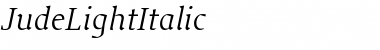 JudeLightItalic Font