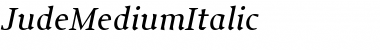 JudeMediumItalic Font