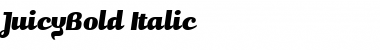 JuicyBold Italic Font