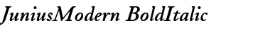 JuniusModern BoldItalic Font