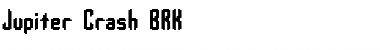 Jupiter Crash BRK Regular Font