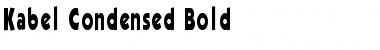 Kabel Condensed Bold Font