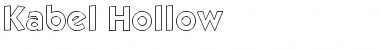 Kabel Hollow Font