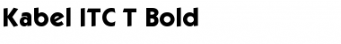 Kabel ITC T Bold Font