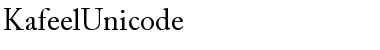 Kafeel Unicode Regular Font