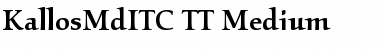 KallosMdITC TT Medium Font