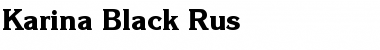 Karina Black Rus Regular Font