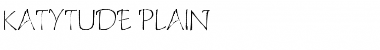 Katytude Plain Font