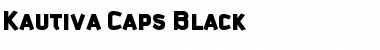 Kautiva Caps Black Font