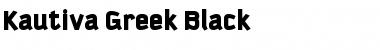 Kautiva Greek Black Font