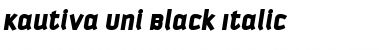 Kautiva Uni Black Font