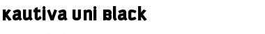 Kautiva Uni Black Font