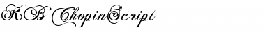 KB ChopinScript Regular Font