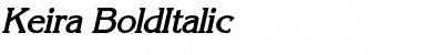 Keira BoldItalic Font