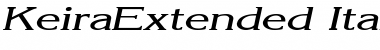 KeiraExtended Italic Font
