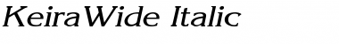 KeiraWide Italic Font