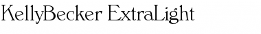KellyBecker-ExtraLight Font