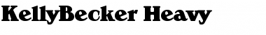 KellyBecker-Heavy Font