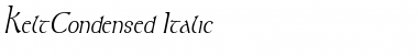 KeltCondensed Italic Font