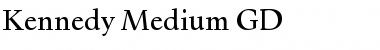 Kennedy Md GD Medium Font