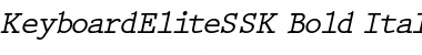 KeyboardEliteSSK Bold Italic Font
