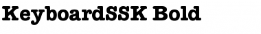 KeyboardSSK Bold Font