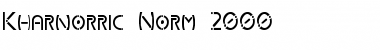 Kharnorric Norm 2000 Regular Font