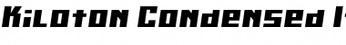 Kiloton Condensed Italic Font