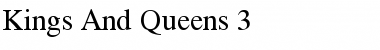 Kings And Queens 3 Regular Font