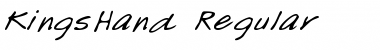KingsHand Regular Font