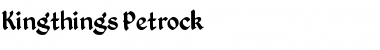 Kingthings Petrock Font