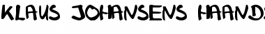 Download Klaus Johansens haandskrift Font