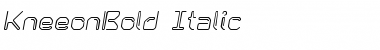 KneeonBold Italic Font