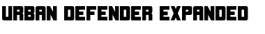 Urban Defender Expanded Font