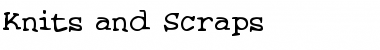 Knits and Scraps Regular Font