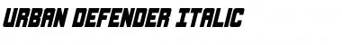 Urban Defender Italic Italic Font