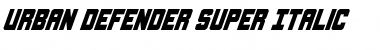 Urban Defender Super-Italic Font