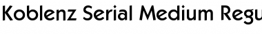 Koblenz-Serial-Medium Regular Font