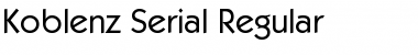 Koblenz-Serial Regular Font