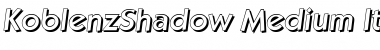 Download KoblenzShadow-Medium Font
