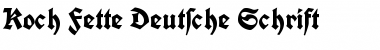 Koch Fette Deutsche Schrift Font