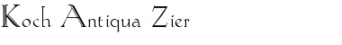 Download Koch-Antiqua Zier Font