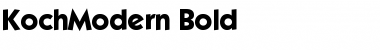 KochModern Bold Font