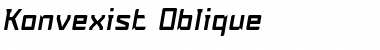 Konvexist Oblique Font