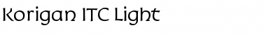 Korigan ITC Light Regular Font