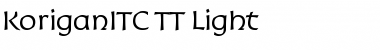 KoriganITC TT Light Font