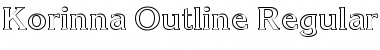 Korinna Outline Font
