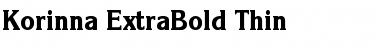 Korinna-ExtraBold Thin Font