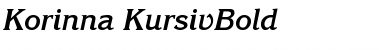 Korinna-KursivBold Regular Font