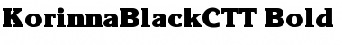 KorinnaBlackCTT Bold Font